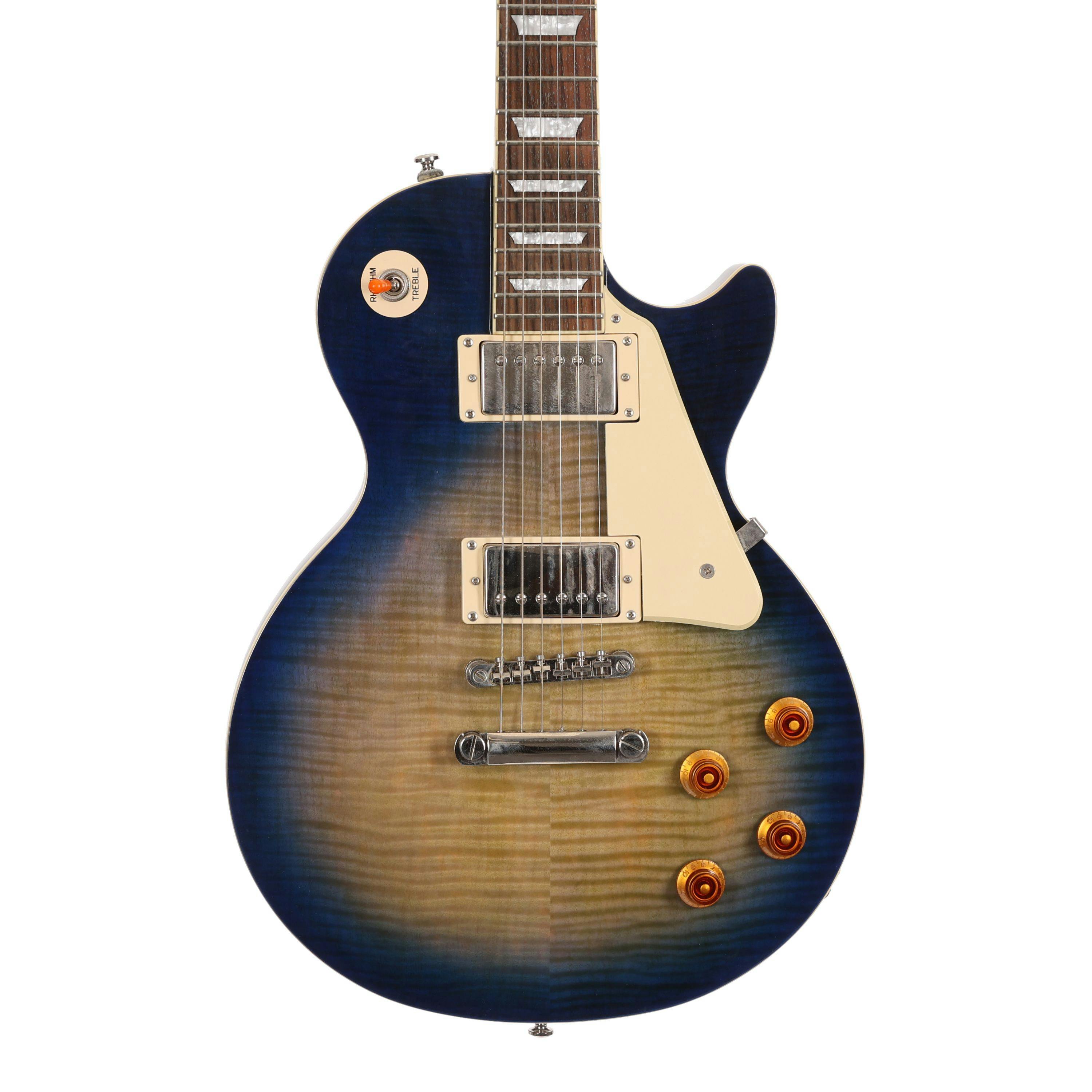 Second Hand Epiphone Les Paul Standard Pro in Blue Burst